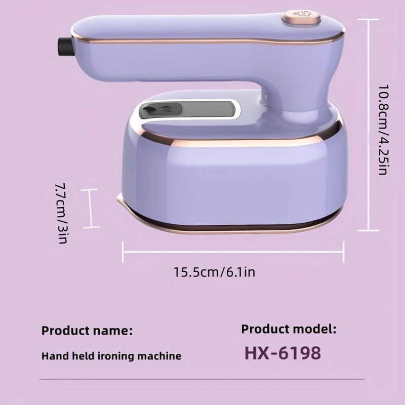 Micro Steam Iron Mini Ironing Machine Portable 2-in-1 Pp Travel