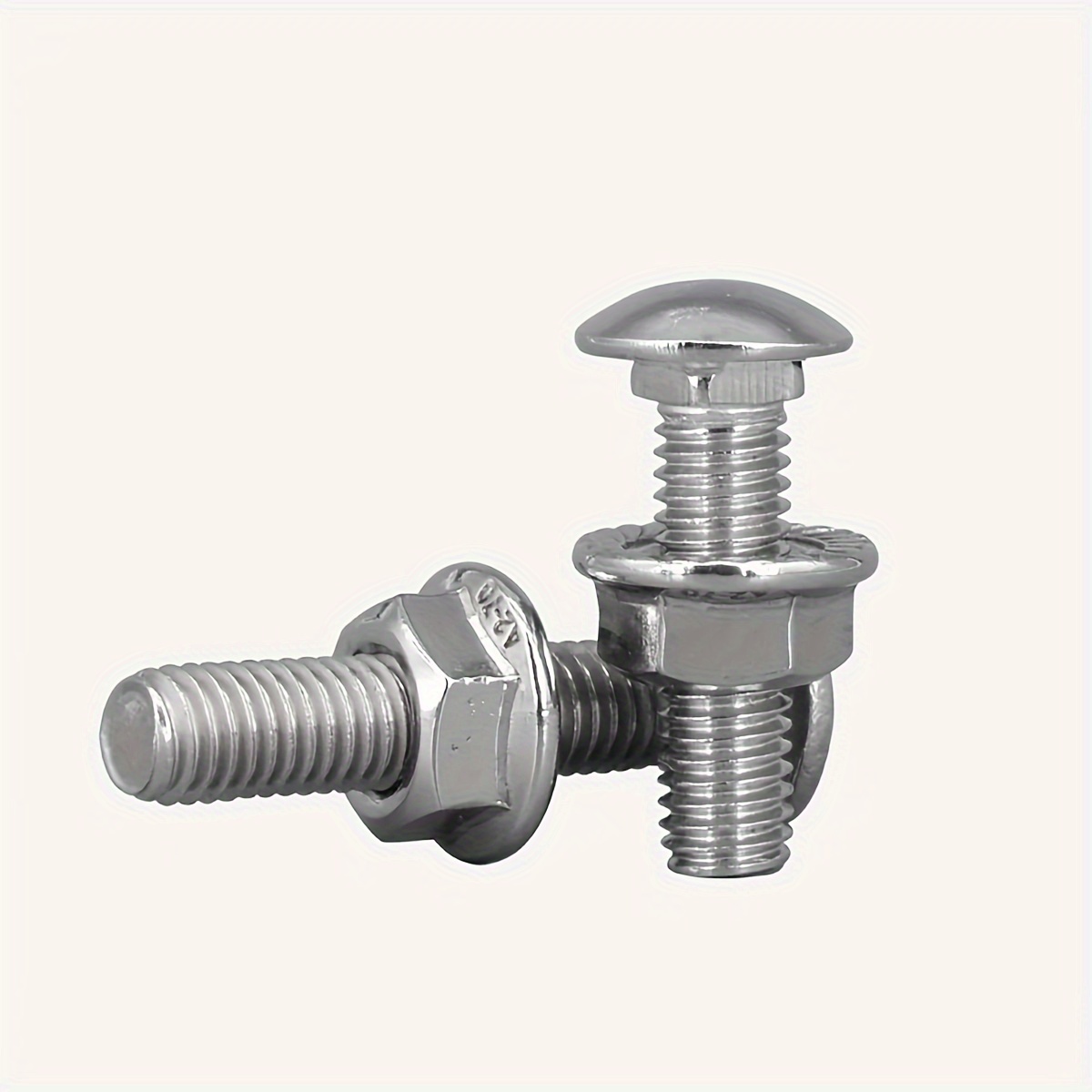 Carriage Bolts M8 x 120/120 mm with Flange Nuts M8 Made of A2 Stainless  Steel (Pack of 100)  DIN 603 & DIN 6923 - Mushroom Screws - Hex Nuts with  Flange MESAROS® : : DIY & Tools