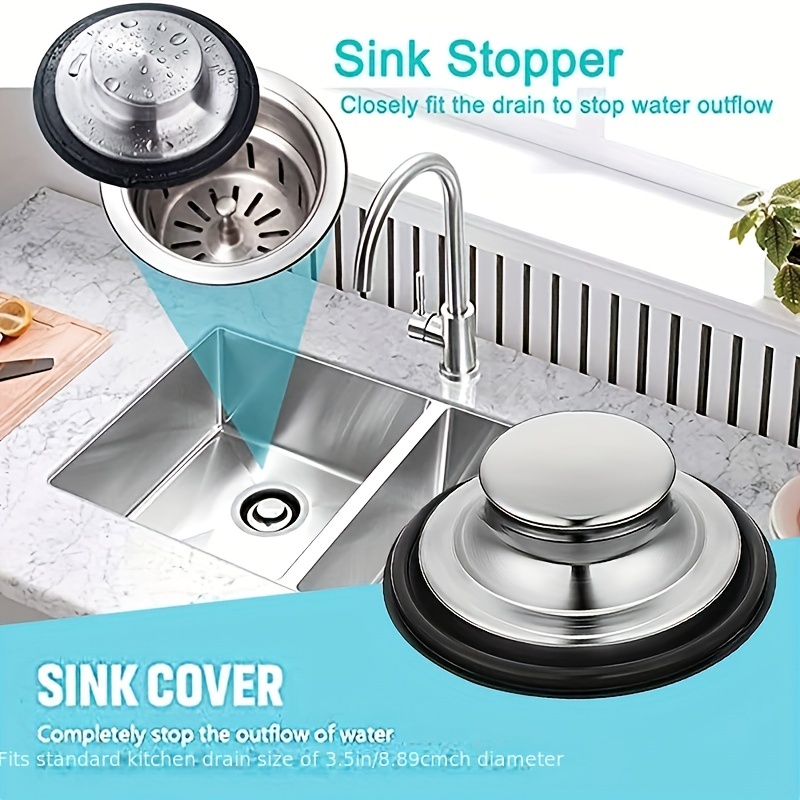 Kitchen Sink Stopper Stainless Steel Garbage Disposal - Temu
