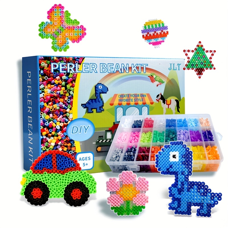 5mm Pixel Art Melty Plastic Beads Set Perler Beads Making Kit Arts And Crafts Fuse Beads Kit For