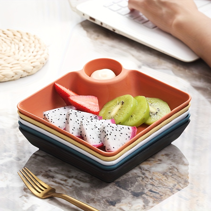 

2/5/10 Pieces Japanese Snack Plate, Fries Plate, Dipping Sauce Plate, Sushi Dinner Plate, Home Creative Square Dim Sum Plate, Dumpling Plate, Kitchen Supplies