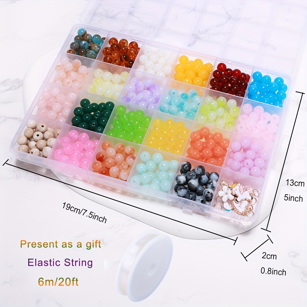 Beads Bracelet Making Kit Jelly Colored Beads, Lovely Cute Bracelet  Necklace Jewelry Making Kit, DIY Acrylic Gradient Bead Girls Jewelry  Birthday Gift