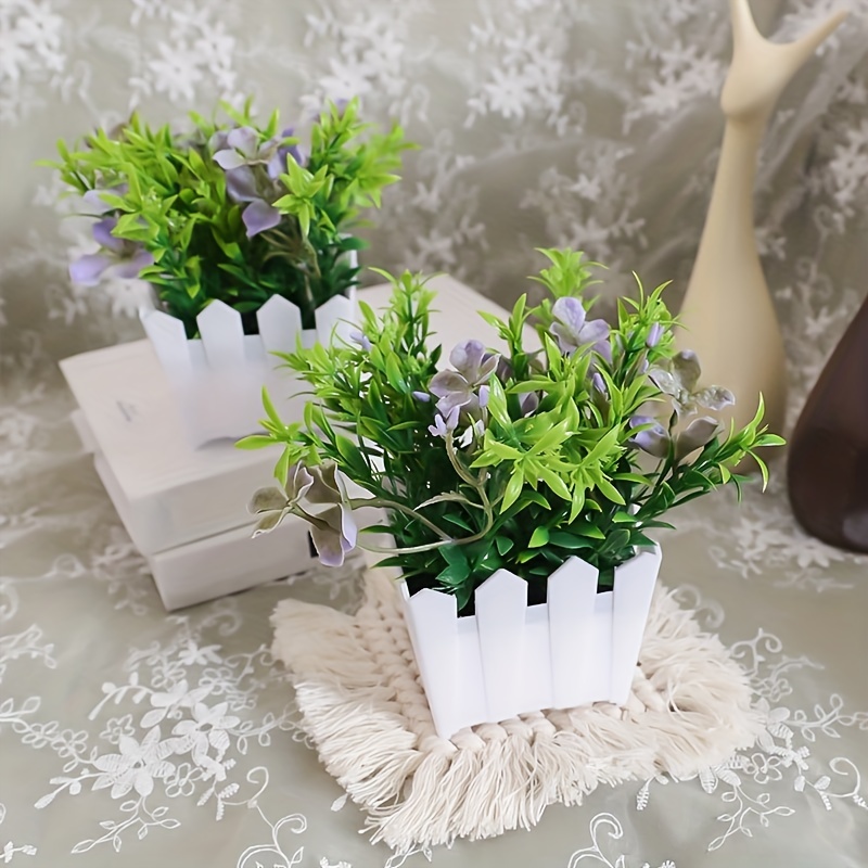 1pc Fake Potted Plants Mini Artificial Potted Plants Indoor Plastic  Artificial Plants Aesthetic Eucalyptus Greenery Decor Office Shelves Living  Room Bathroom Bedroom, Shop Limited-time Deals