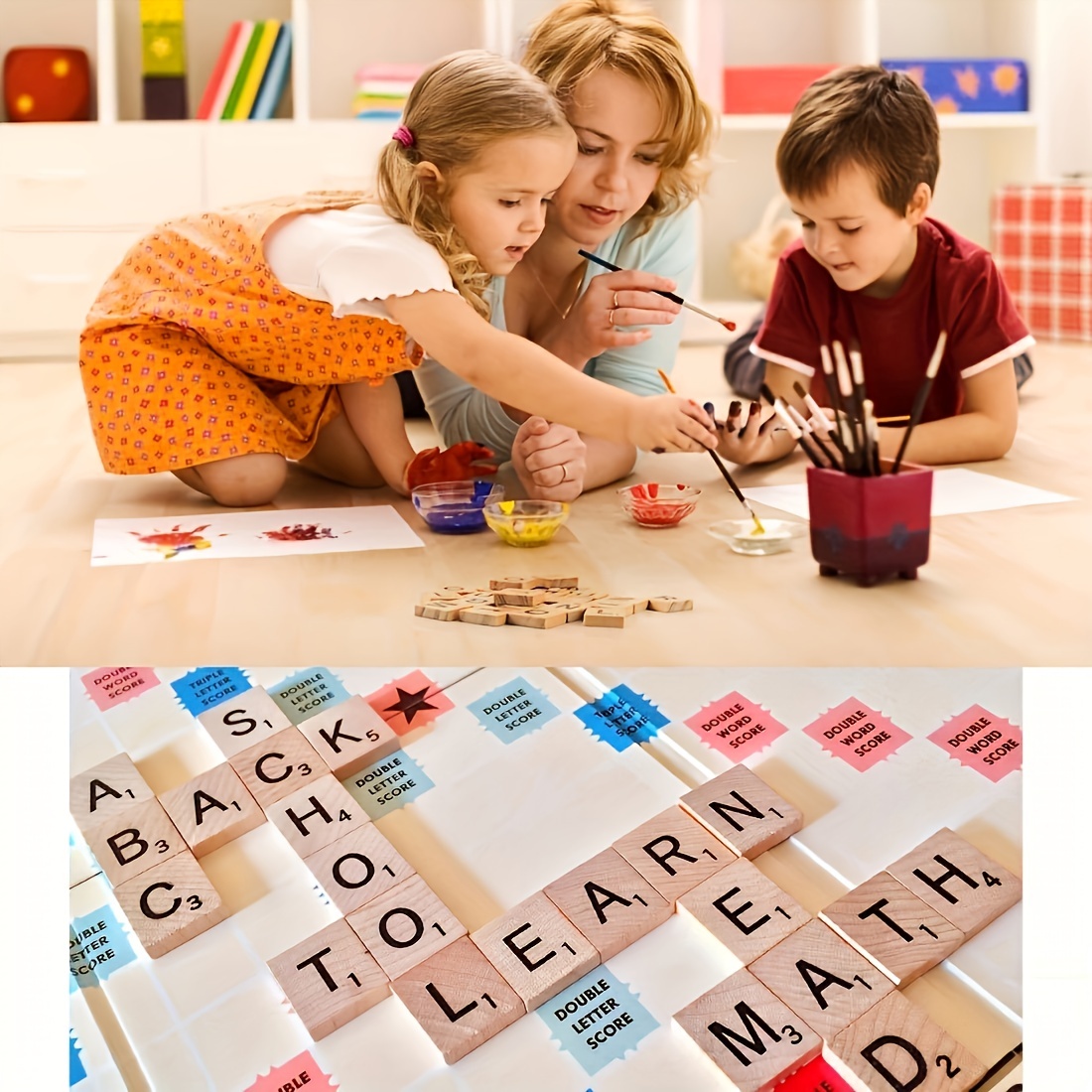 Justice Scrabble Tiles - 100 Scrabble Tiles - Plastic Scrabble Tiles -  Letter Tiles for Crafts - Game Pieces - Board Game Craft