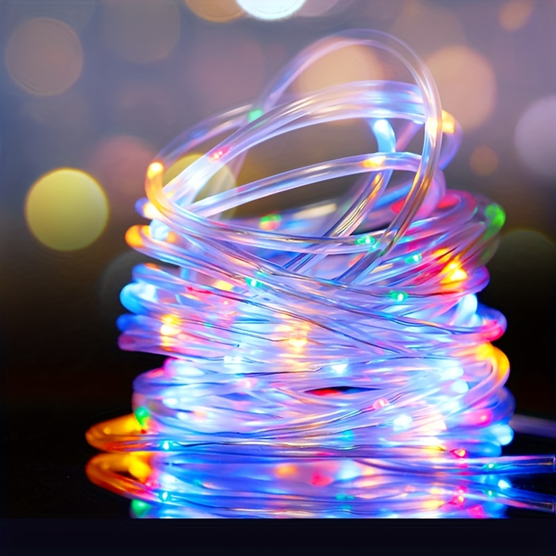 Solar Christmas Rope Lights Dual Purpose Usb Rechargeable - Temu