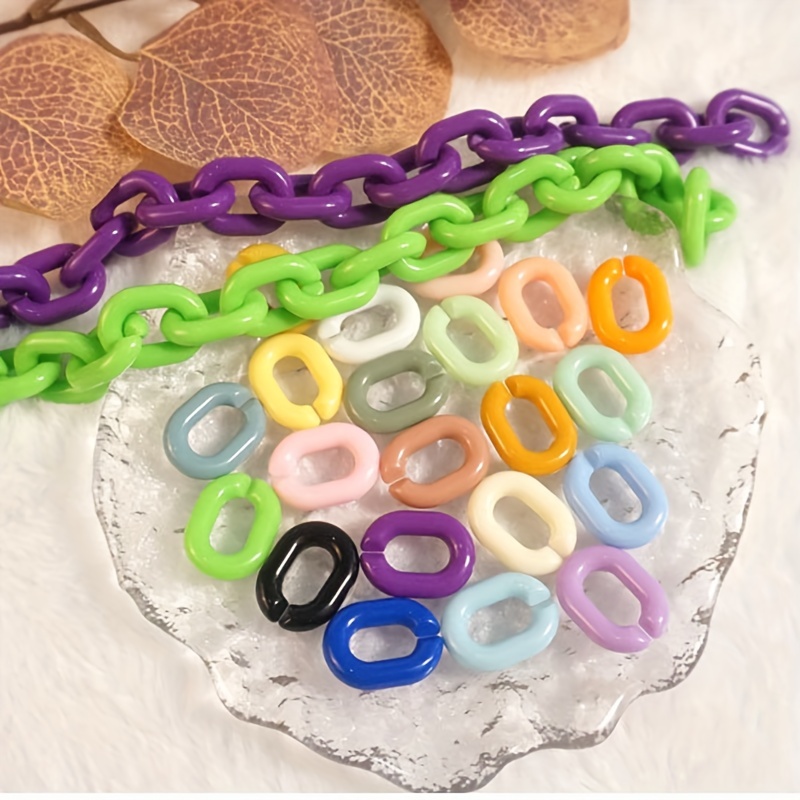 Acrylic Chain Buckle Colorful Macaroon Chain Buckle Twisted - Temu