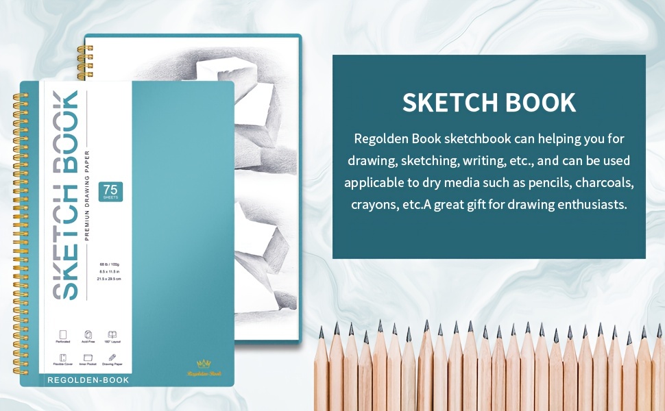 A4 Sketch Book Mixed Media Sketchbook With Tearable Thread - Temu