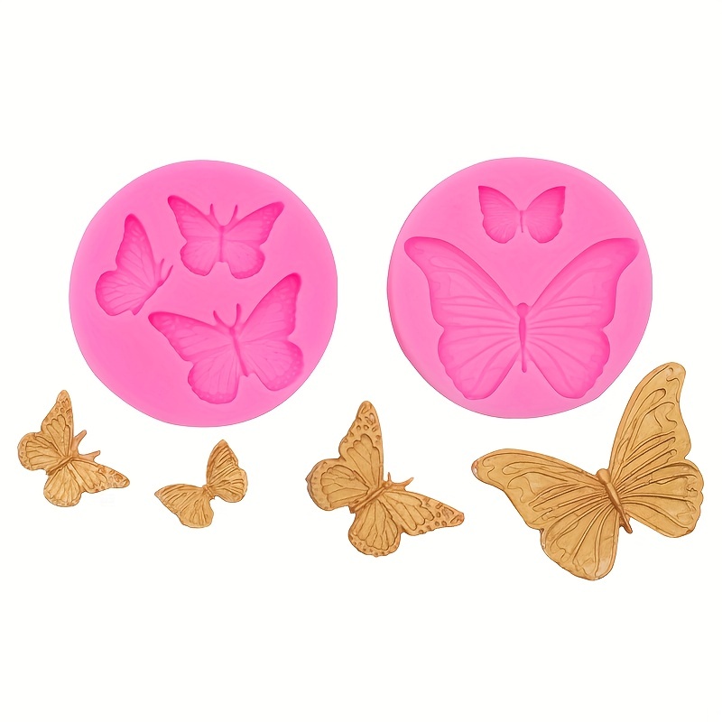 1pc Silicone Mold, Butterfly & Ladybug Shaped DIY Silicone Mold For Craft