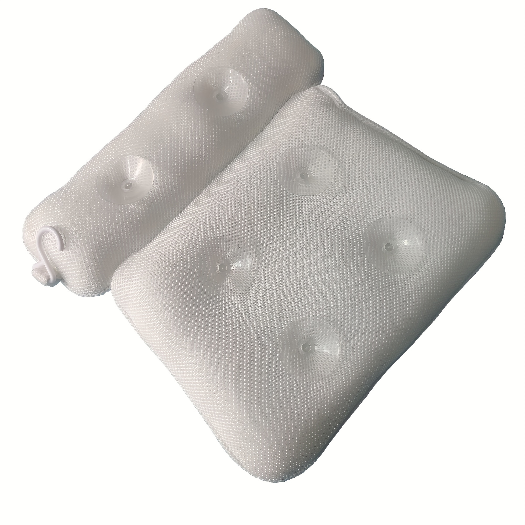 3d Mesh Spa Bañera Reposacabezas Almohada Ventosas - Temu