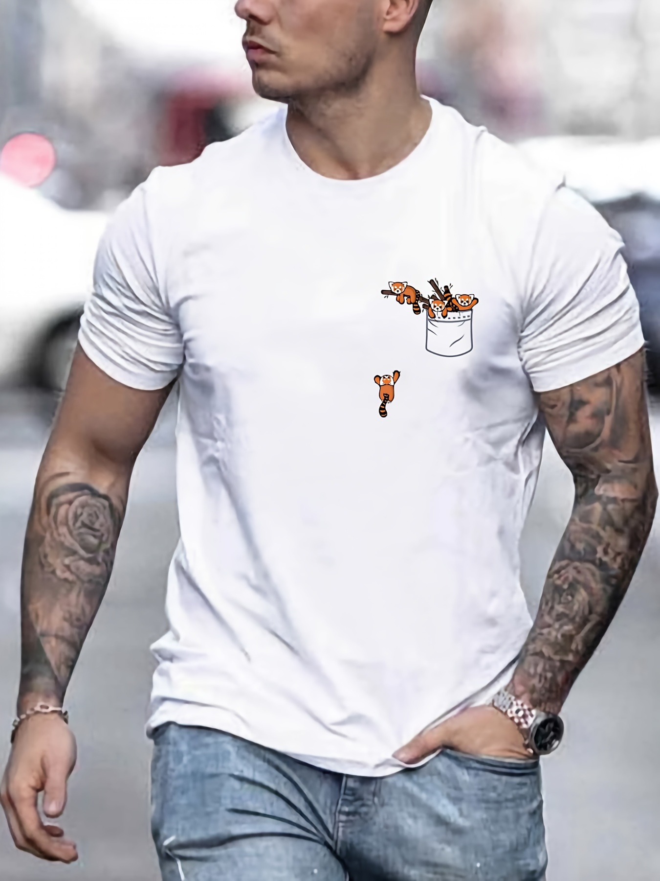 Las mejores ofertas en Camisetas de manga corta cuello redondo para hombres