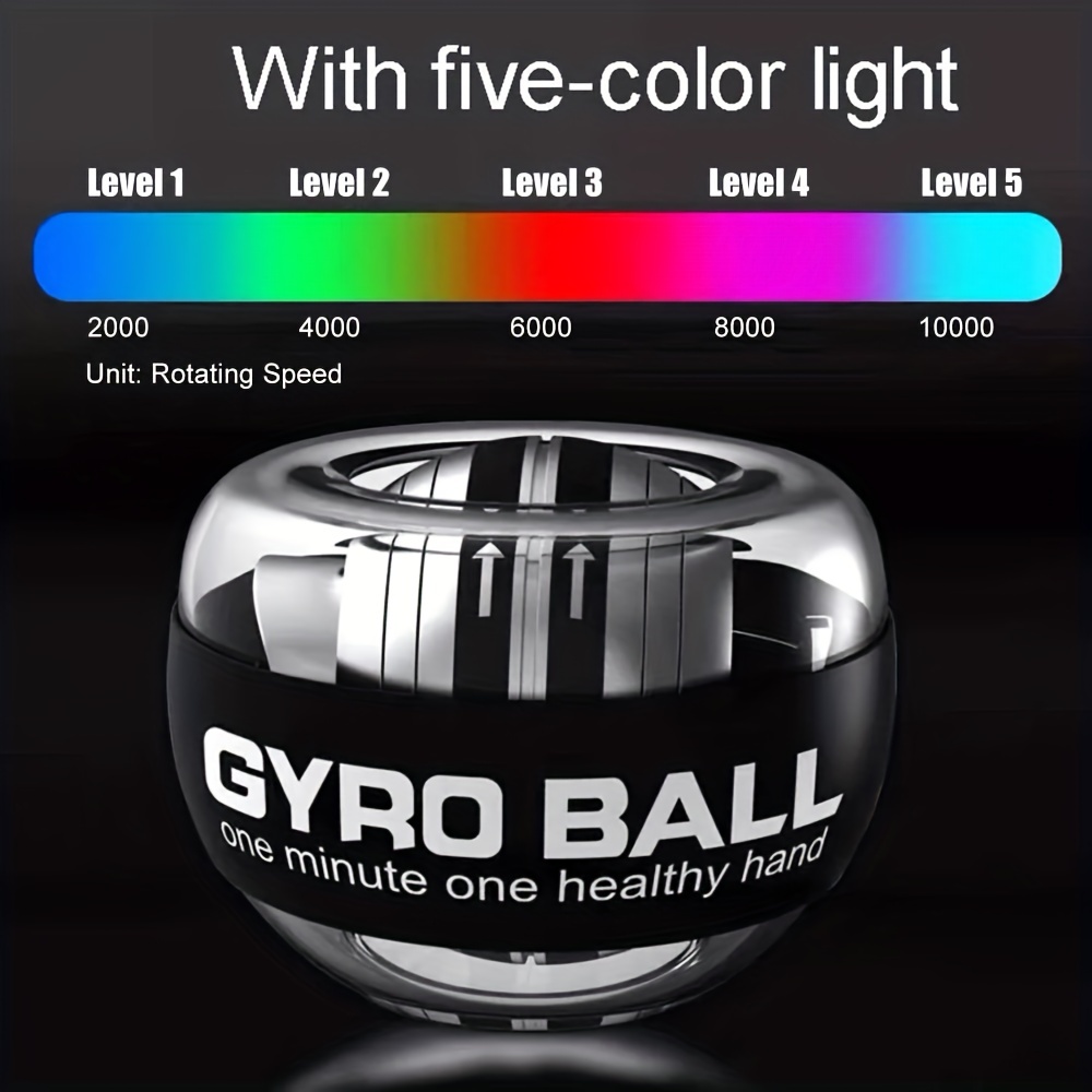 Led Wrist Power Trainer Ball Self starting Gyro Ball - Temu