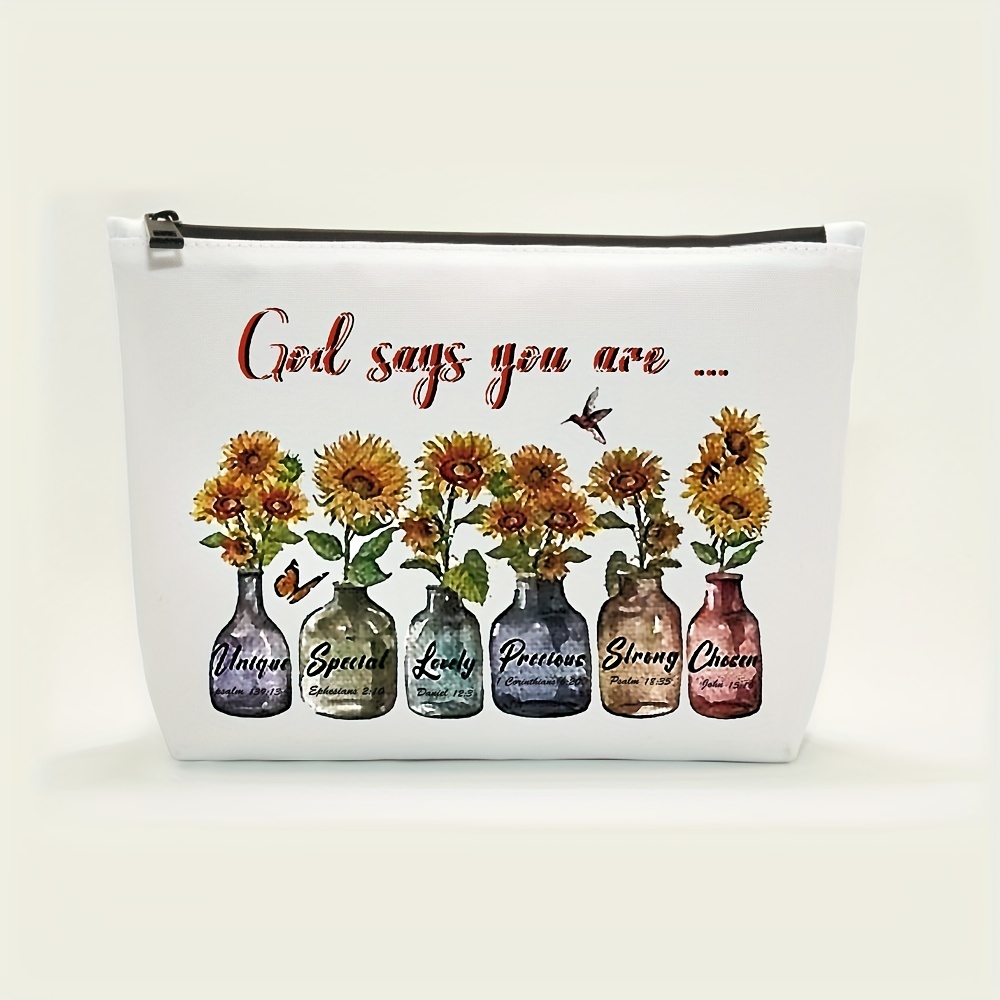 Inspirational Gifts For Girls Women Travel Cheer Makeup Bag - Temu