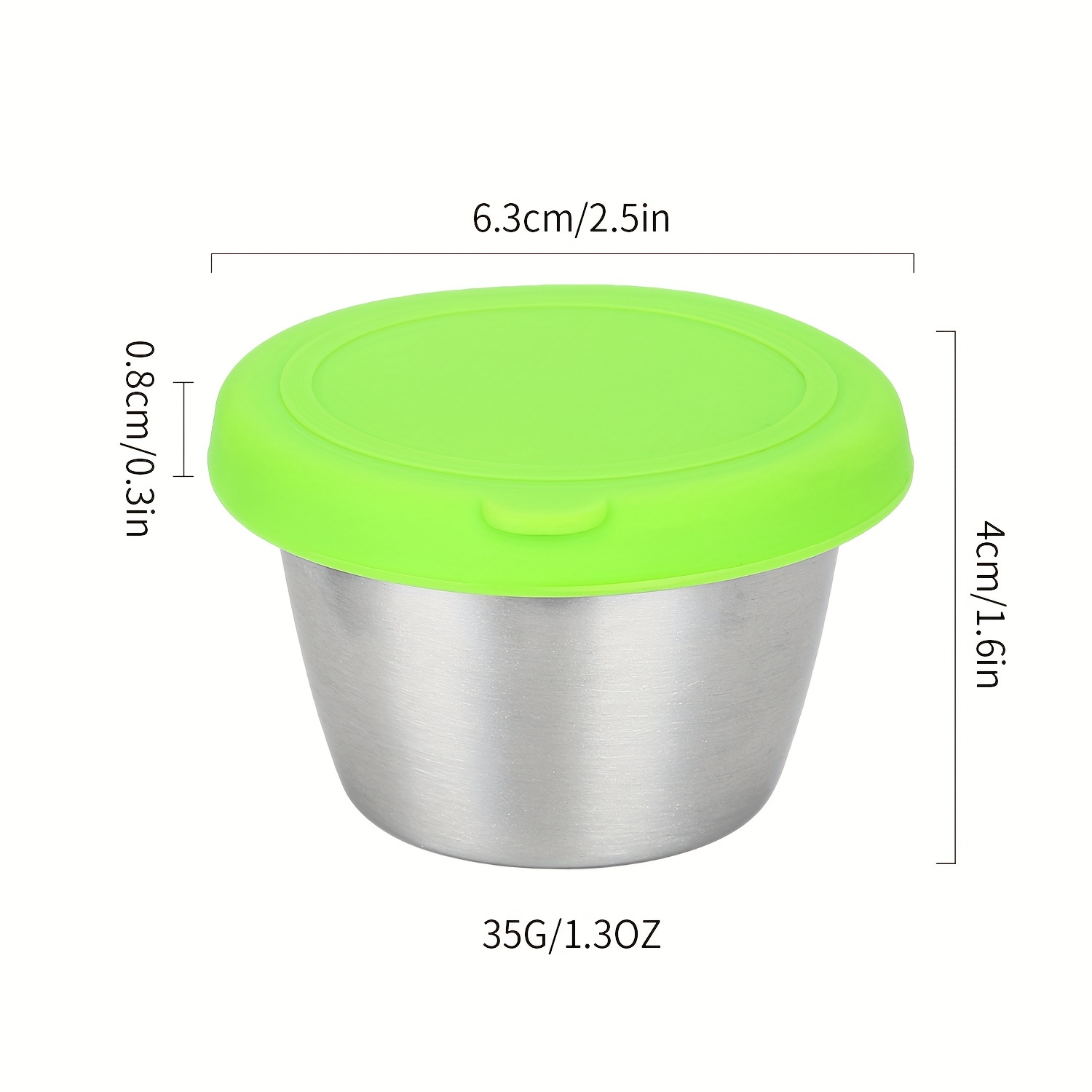 Stainless Steel Salad Dressing Containers With Lids, Smal Sauce Containers, Reusable  Condiment Containers For Lunch Box, Leakproof Sauce Cups For Camping Picnic  - Temu