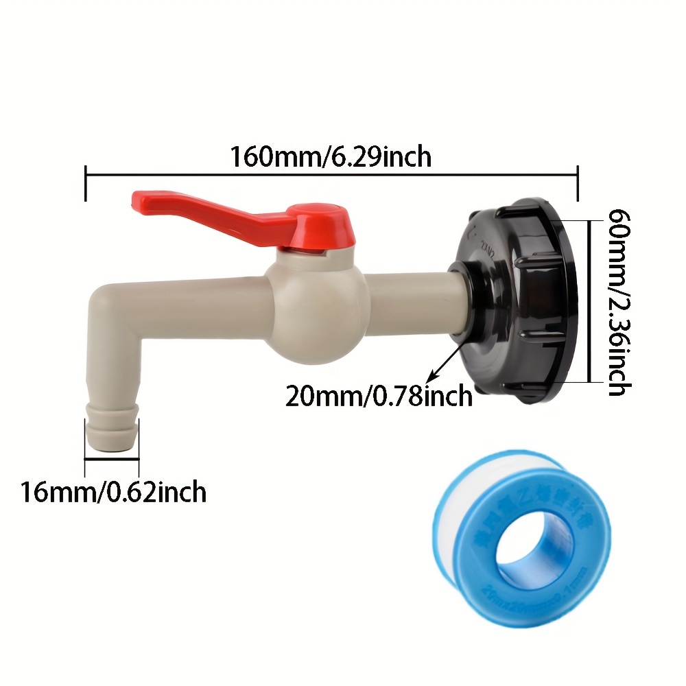 dayanıklı plastik ibc tank adaptörü 60mm dişli çok - Temu Austria