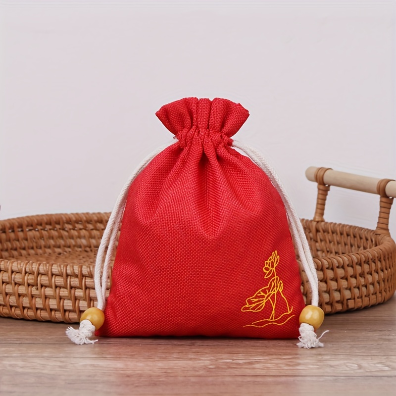 Jewelry Bag Storage Bag Bundle Pocket Drawstring Handmade - Temu
