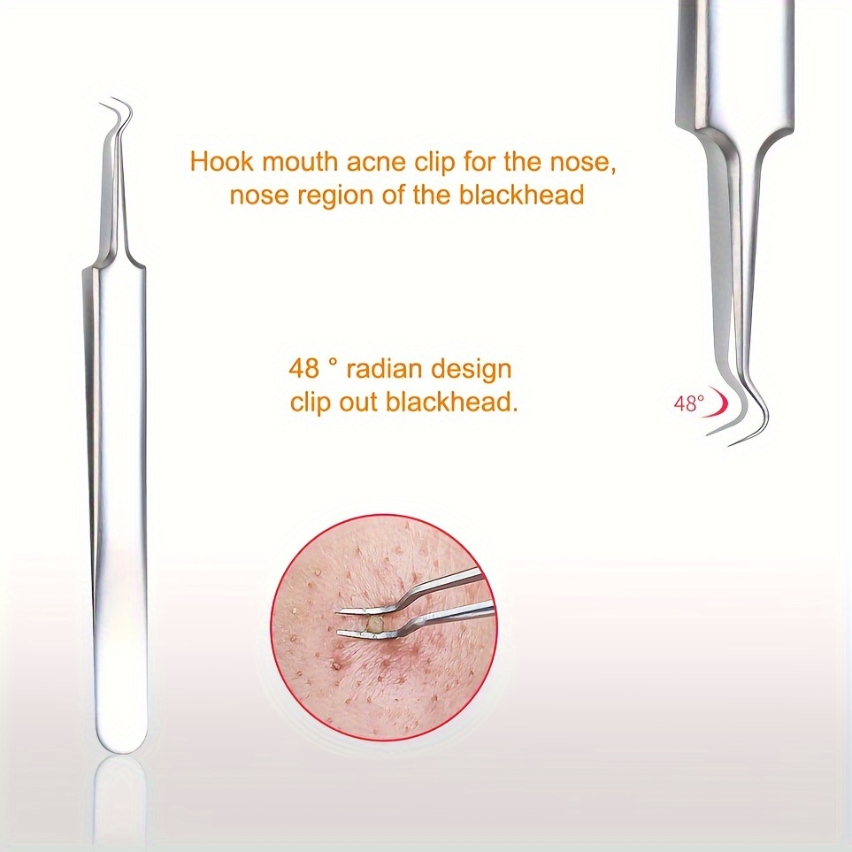 Stainless Steel Blackhead Remover Comedone Pimple Extractor - Temu