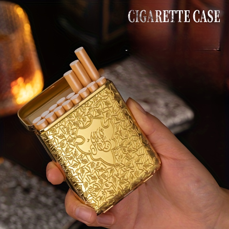 Cigarette Case Vintage Cigarette Case Double Sided Spring - Temu