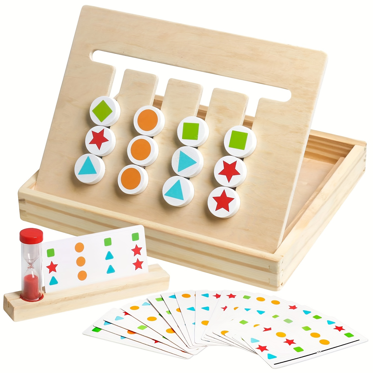 Color Fruit Double Sided Matching Logical Game Wooden Montessori  Enlightenment Teaching Aids Kids Colour Sort Activity Boards
