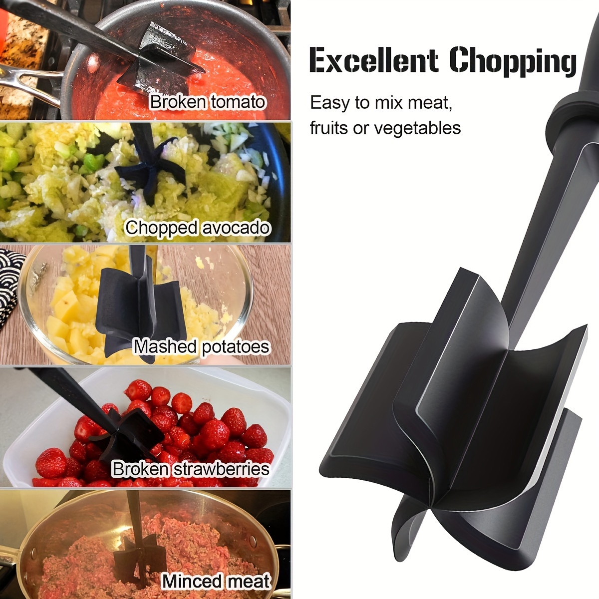 Meat Chopper Grinding Meat Shovel Grinding Meat Cooking - Temu