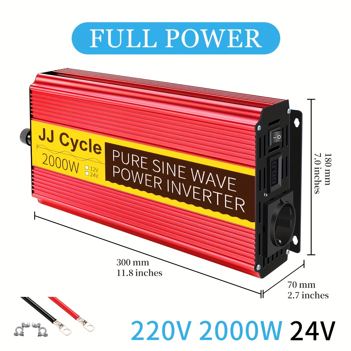 Excellent 2000w Pure Sine Wave Solar Power Inverter 12v 220v