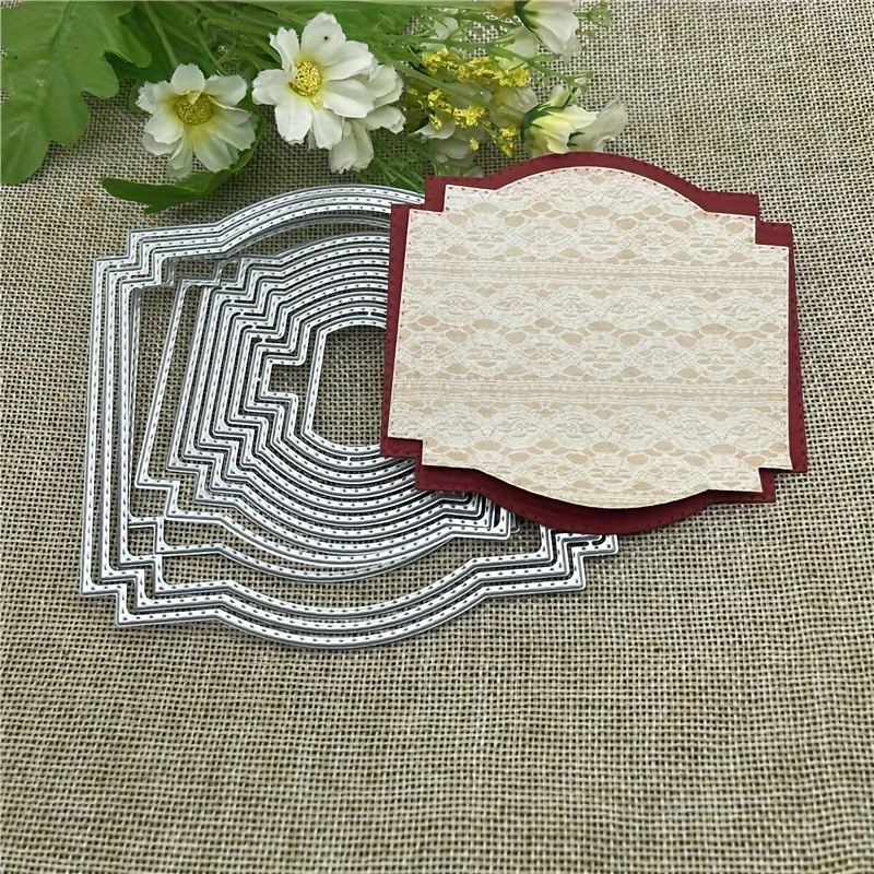 

1pc Metal Die Cut, Metal Cutting Die For Paper Card Making Scrapbooking Diy Cards Photo Album Craft Decorations Nesting Frame Background