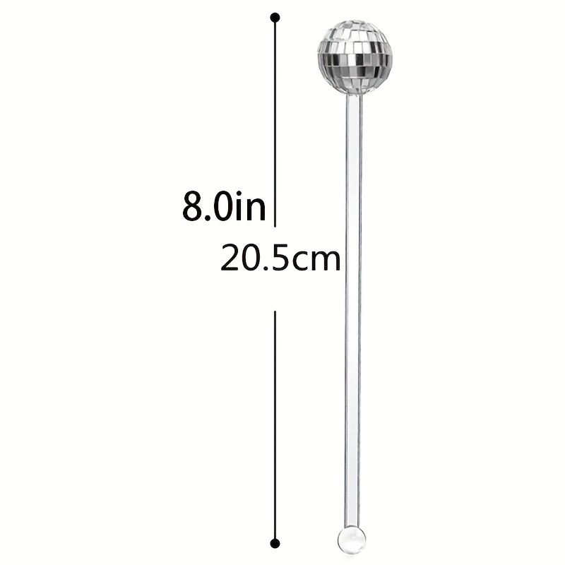 White Cocktail Stirrers Disposable Round Drink Stirrers For - Temu