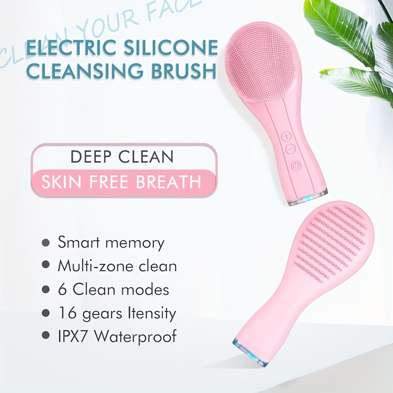 3d Silicone Facial Cleansing Brush Cleaning Scrub Oily Mixed - Temu