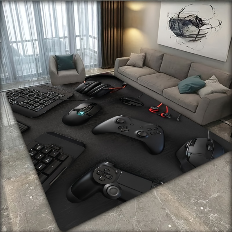 1pc Alfombra Área Controlador Juego Gamer Sala Mesa Café - Temu