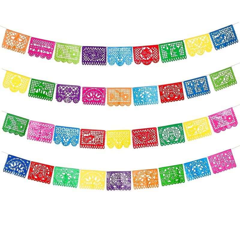 Mexican Flag Plastic Pennant Banner