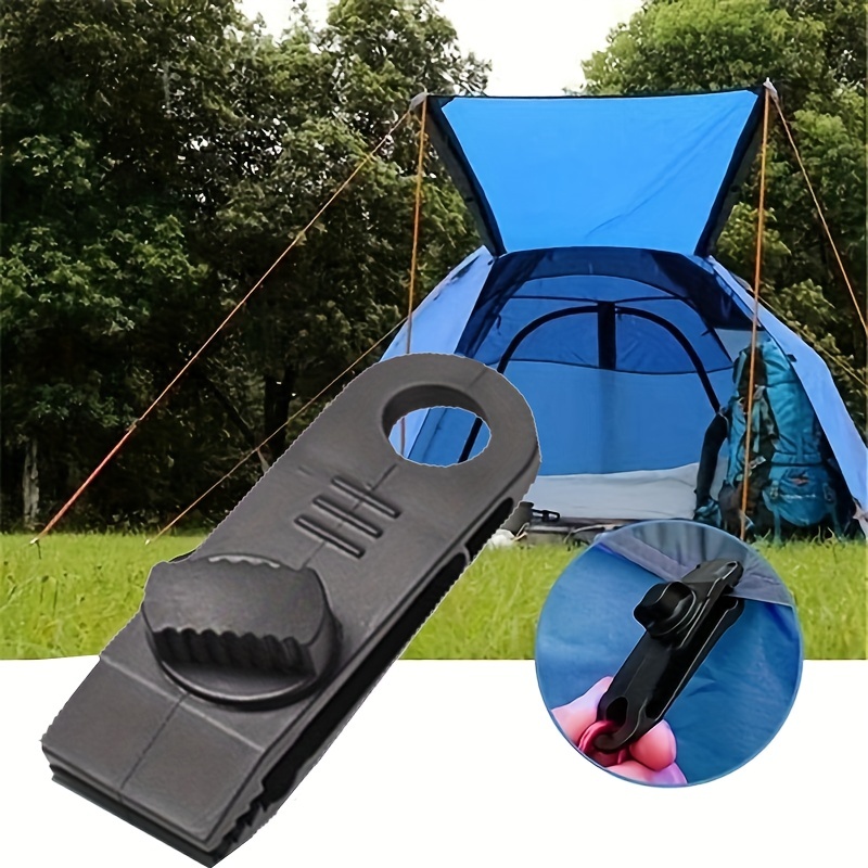 10pcs Heavy Duty Reusable Tarpaulin Camping Tools Clips Buckles Secure  Clamping, 90 Days Buyer Protection