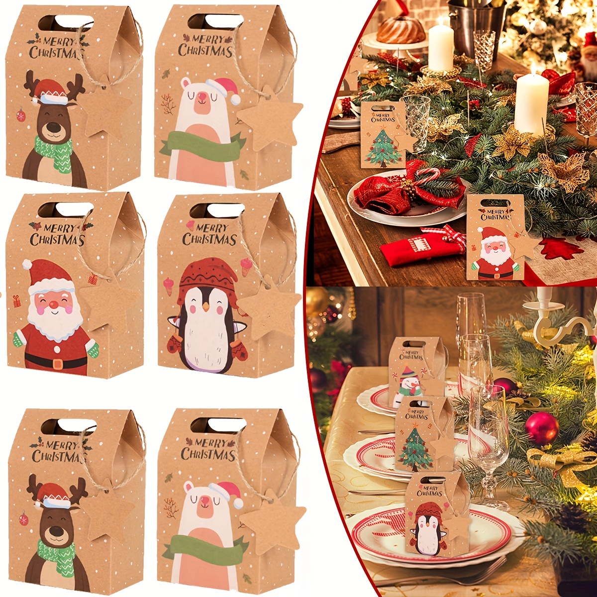 3pcs Christmas Nesting Gift Boxes with Lid Christmas Eve Box Xmas Nested Box  Set 3 Pack Empty Advent Calendar Candy Box - AliExpress