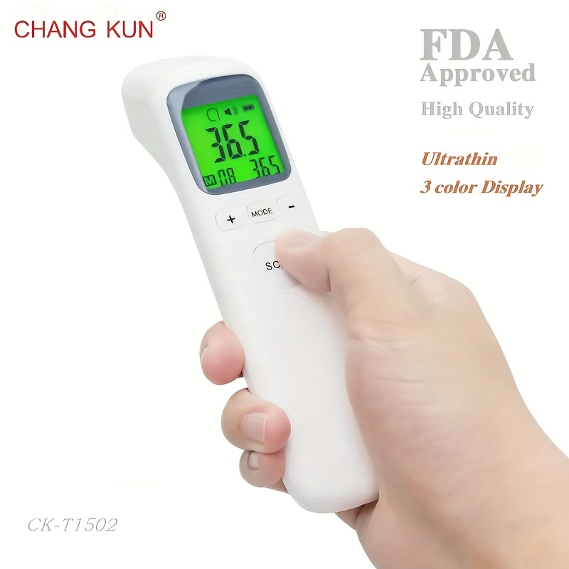 Digital Infrared Thermometer LCD Backlight Display Non- IR Forehead Ear Thermometers Body Surface Temperature Measurement for Baby Kids Adults Home