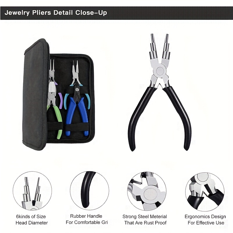 Mini Jewelry PLIERS SET DIY Necklace Making and Maintenance Tools