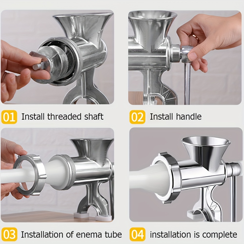 How to Assemble a Manual Meat Grinder