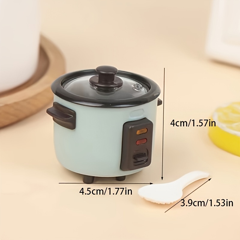 1/6 Scale Dollhouse Miniature Rice Cooker With Rice Spoon Kitchen