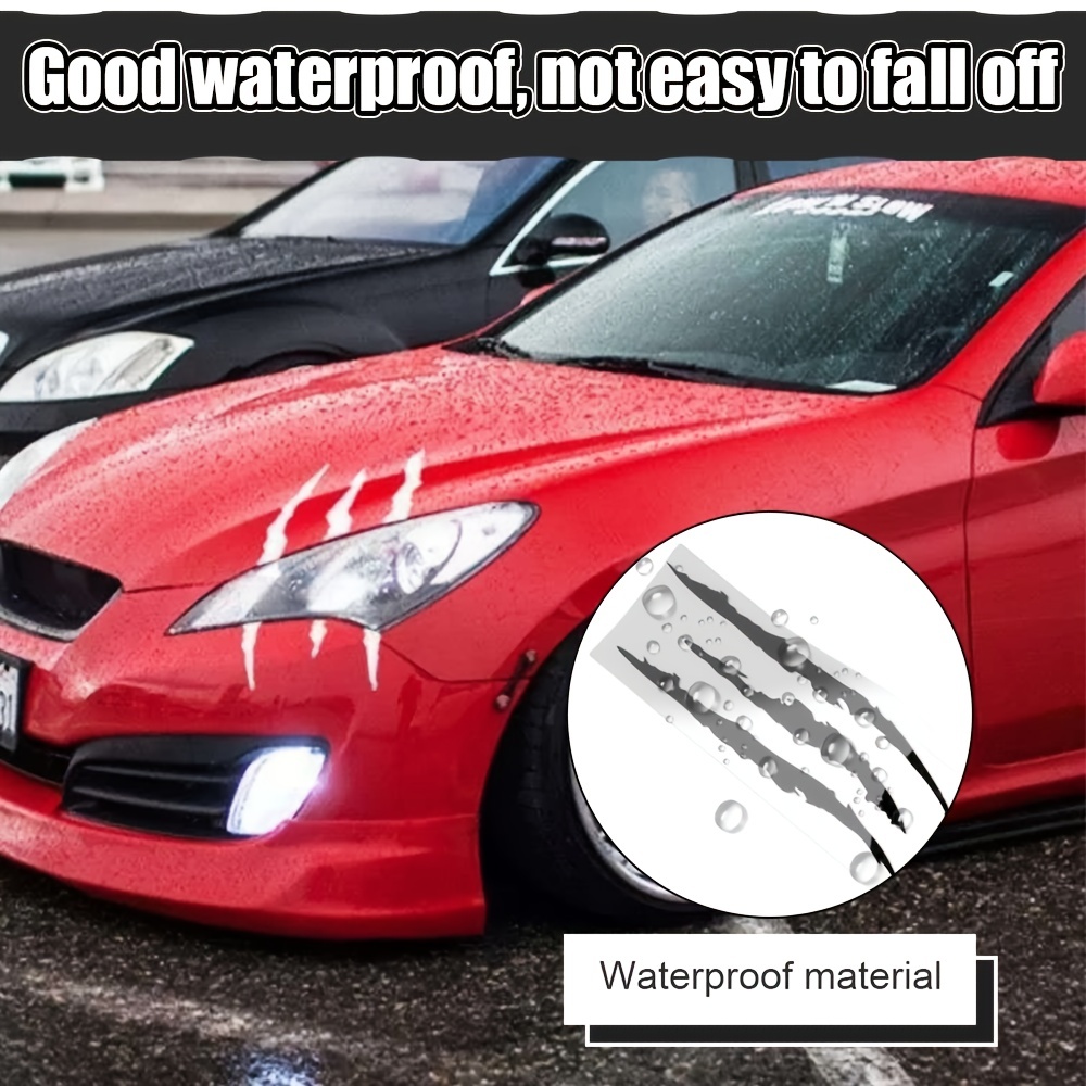 Car Sticker Creative Scratch Stripe Claw Marks Car Stickers - Temu