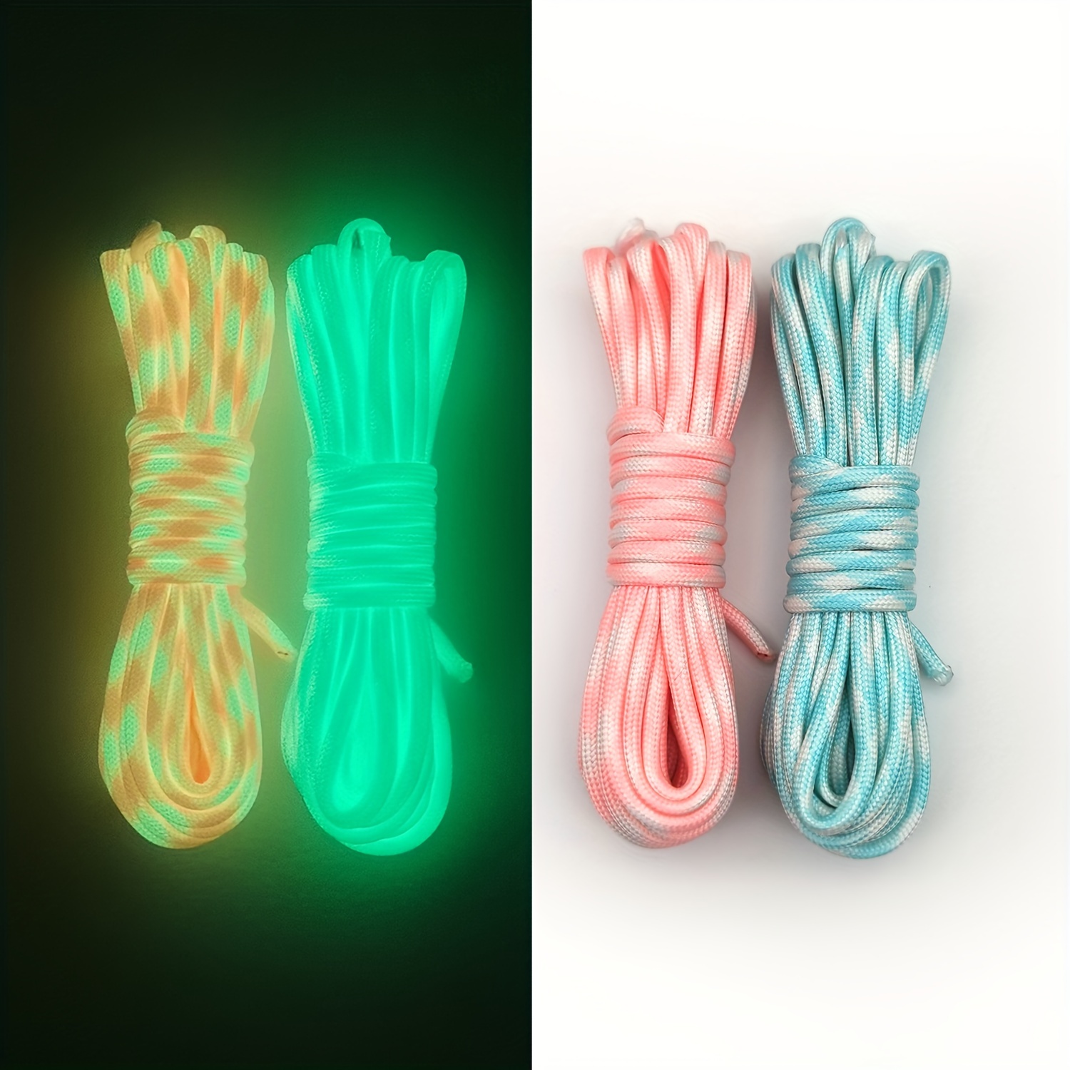 

Luminous 7 Strands, 16.4ft 4mm Fluorescent Rope For Camping & Survival