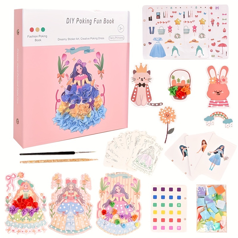 Kit de manualidades para niñas + 2 coronas de princesa para decorar, artes  y manualidades para niñas de 6 a 8 años, manualidades para niñas de 8 a 12