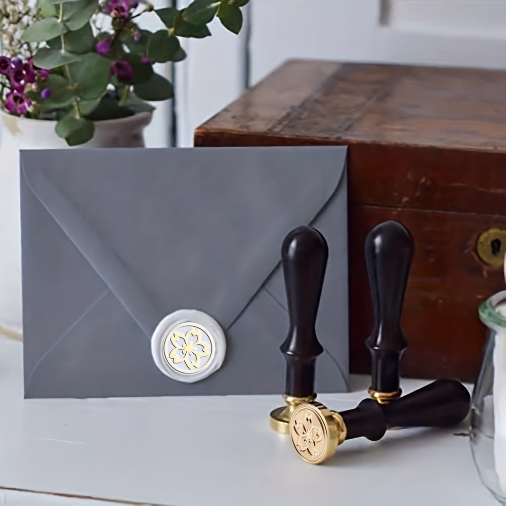 Vintage Flor de lis sello de cera sello de sellado adorno tarjeta de  invitación de boda Caracol correo regalo paquete vino gran idea de regalo  de