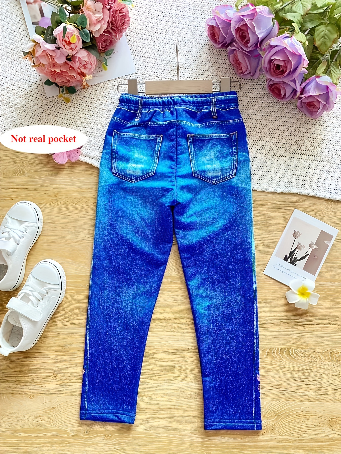 Legging De Mezclilla Para Niña Jeans Pantalón De Mezclilla