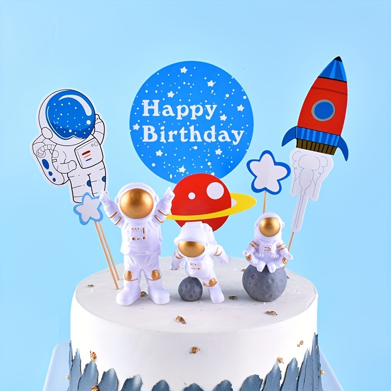 Astronaut Cake Topper For Outer Space Theme Birthday Party Dessert Festive  Decor – St. John's Institute (Hua Ming)