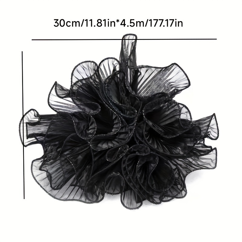Lotus Leaf Lace Wavy Ribbon, Flower Bouquet Packaging Pleated