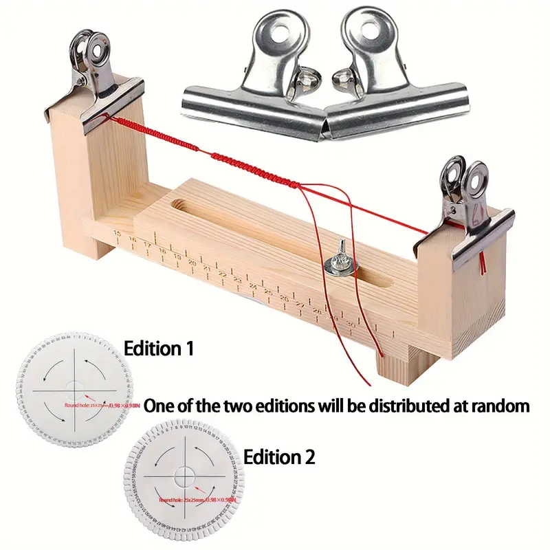 Wooden Jig Bracelet Maker With Two Clips Fixed Paracord - Temu