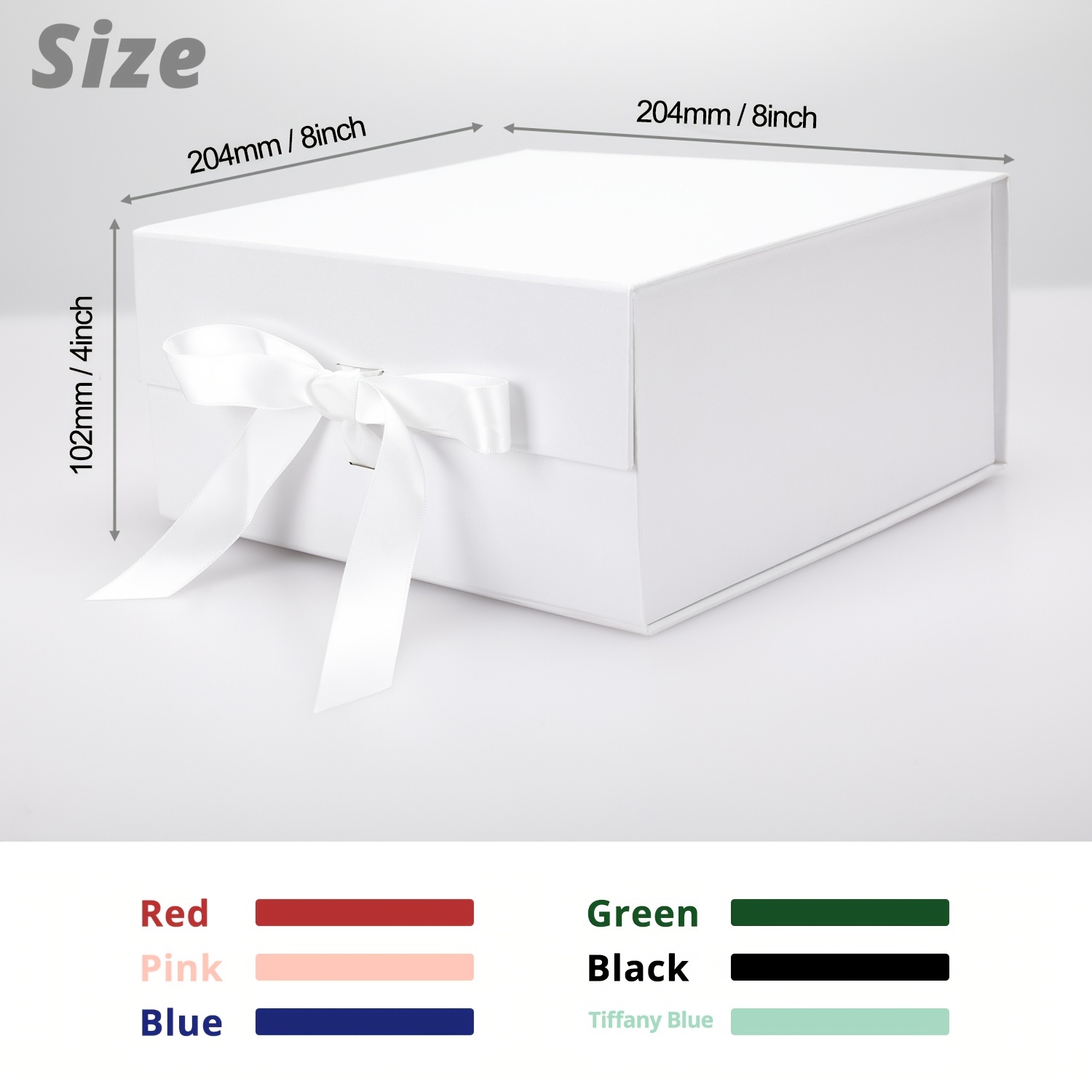 YINUOYOUJIA Caja de regalo grande con tapa, caja de regalo magnética de 14  x 9 x 4.5 pulgadas con cinta, tarjetas y sobres para regalos, ideal para