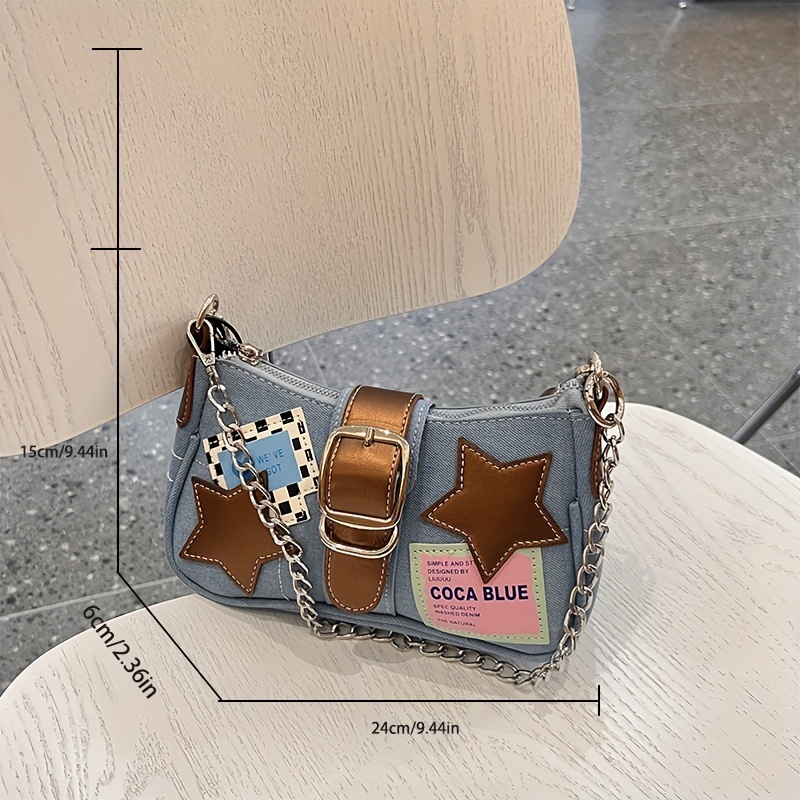 Y2K Vintage Star Underarm Shoulder Bag