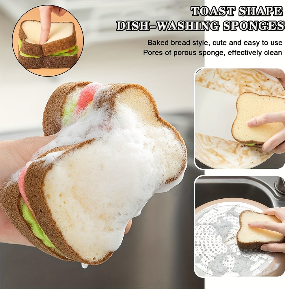 Washable Sandwich Shape Dishwashing Sponges For Pots And - Temu
