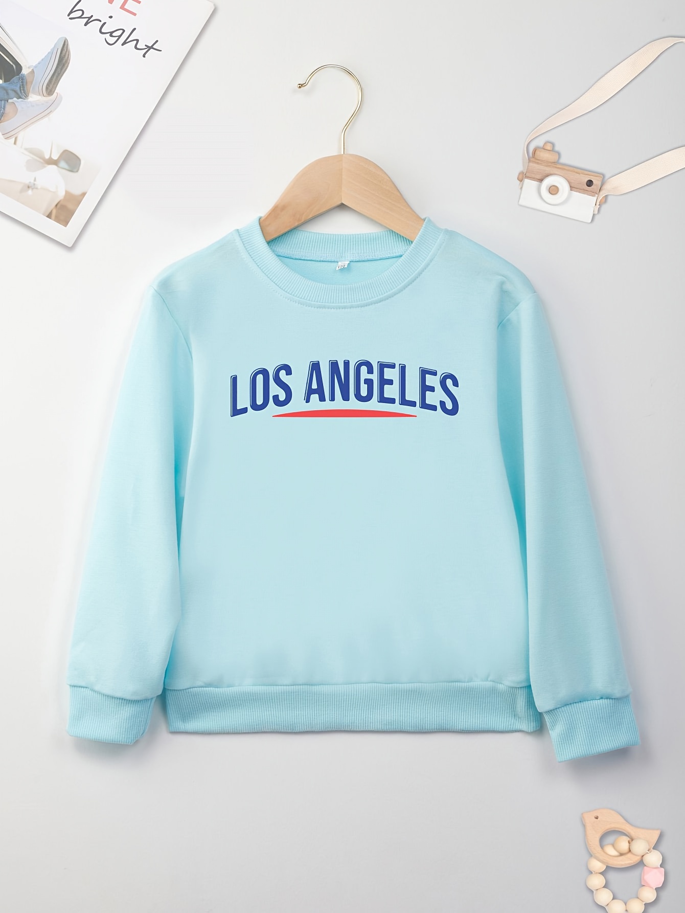 Trendy Los Angeles Letter Print Boys Casual Creative Pullover Sweatshirt  Long Sleeve Crew Neck Tops Kids Clothes Outdoor - Kids' Fashion - Temu  Austria