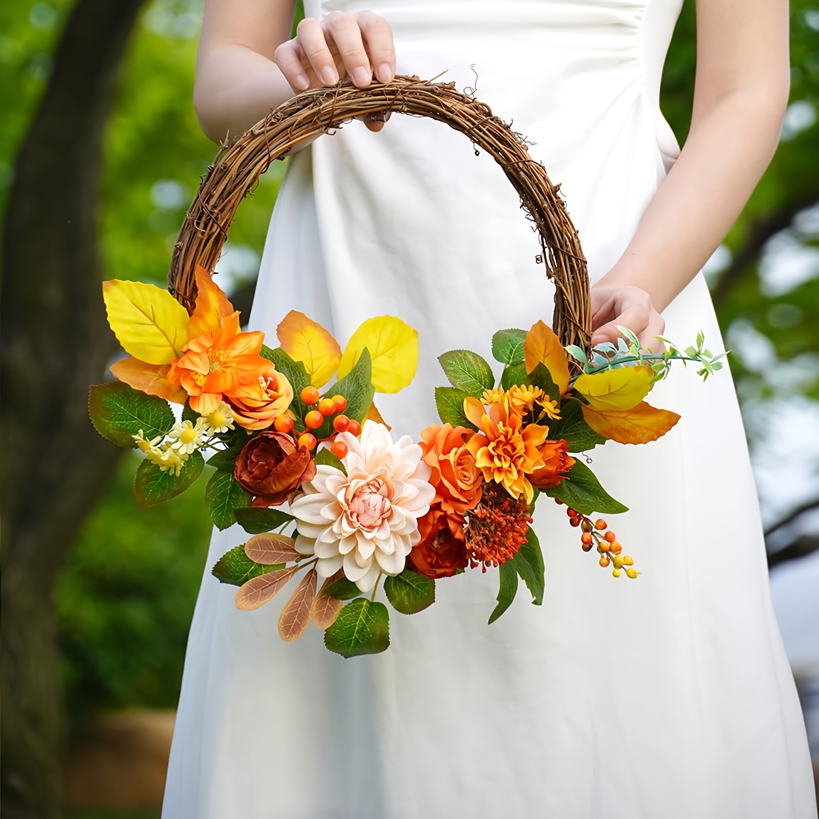 Floral stems-Wire Plastic for DIY bouquet boutonniere flower wall