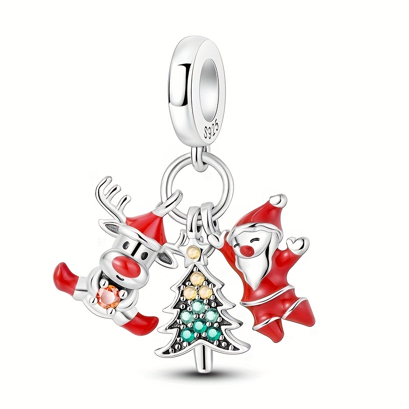 Cute Christmas Charms Pendants Xmas Santa Claus - Temu