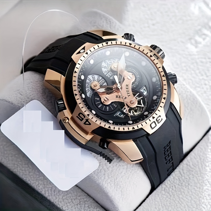 Reef Tiger リーフタイガー メンズ腕時計 ファッション 防水 全自動 純